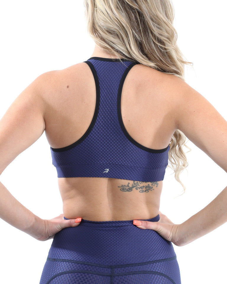 SALE! 50% OFF! Venice Activewear Set - Leggings & Sports Bra - Navy [MADE IN ITALY] - Size Small