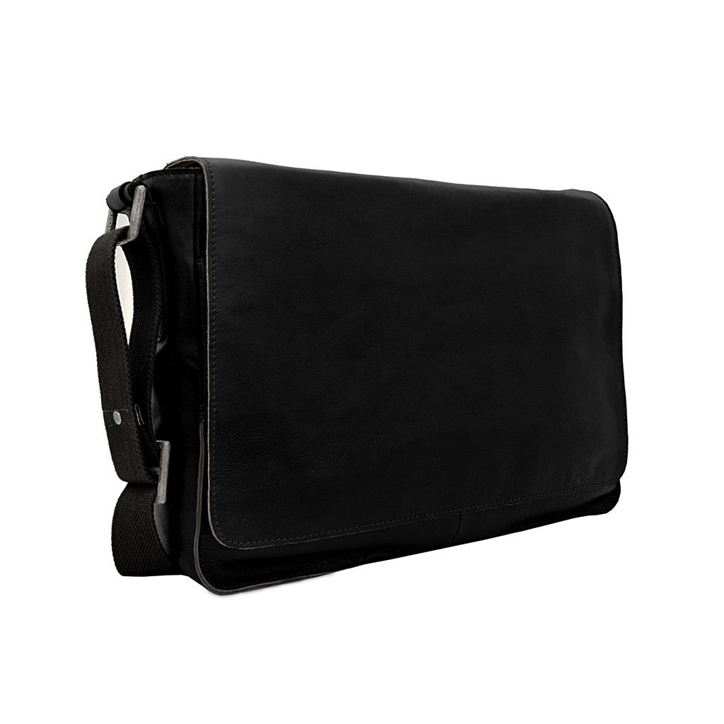 Hidesign Fred Leather Business Laptop Messenger Cross Body Bag