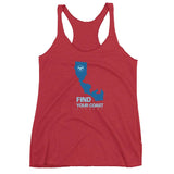 Women's California Triblend Racerback Tank