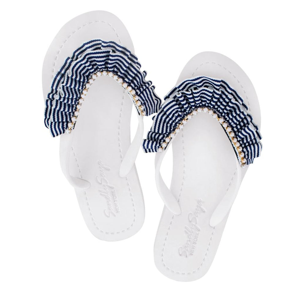 Rockaway (Stripe) - Women's Flat Sandal