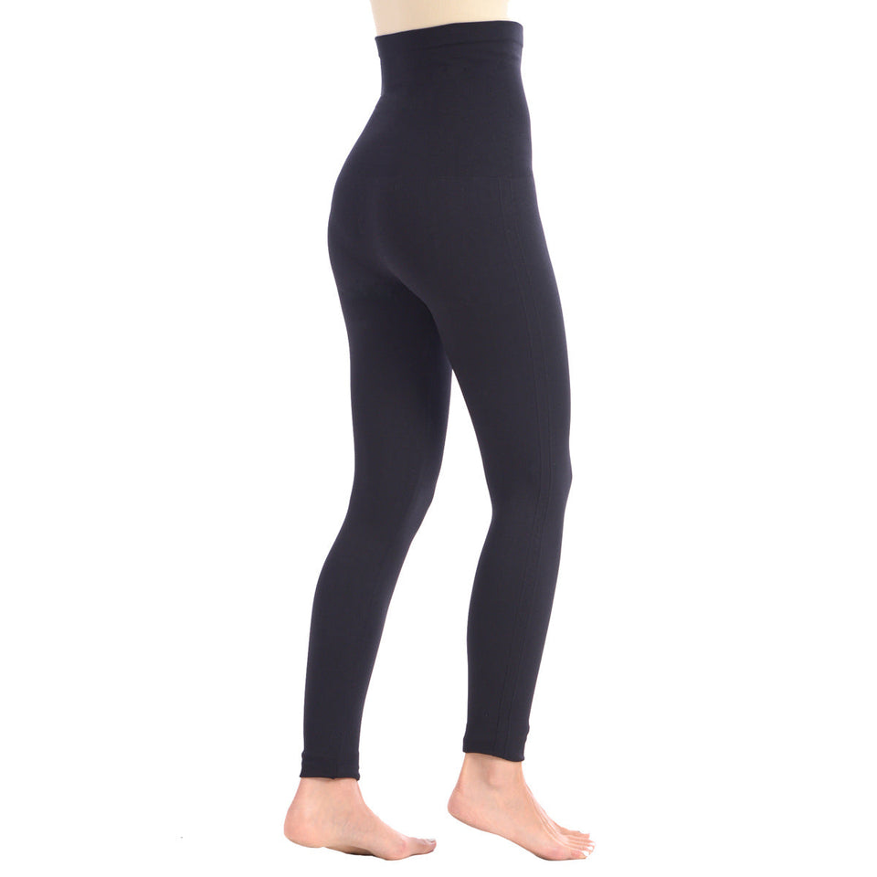 New Shaping Legging With Extra High 8" Waistband - Black