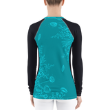 Women's Aqua Season Long Sleeve All Weather UPF 40 Rash Guard