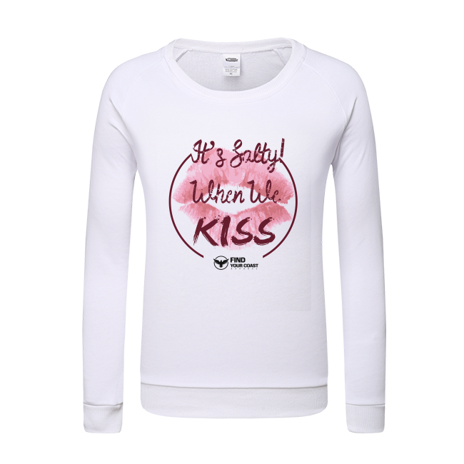 Women's Cotton Club It's Salty When We Kiss Long Sleeve Sweatshirt