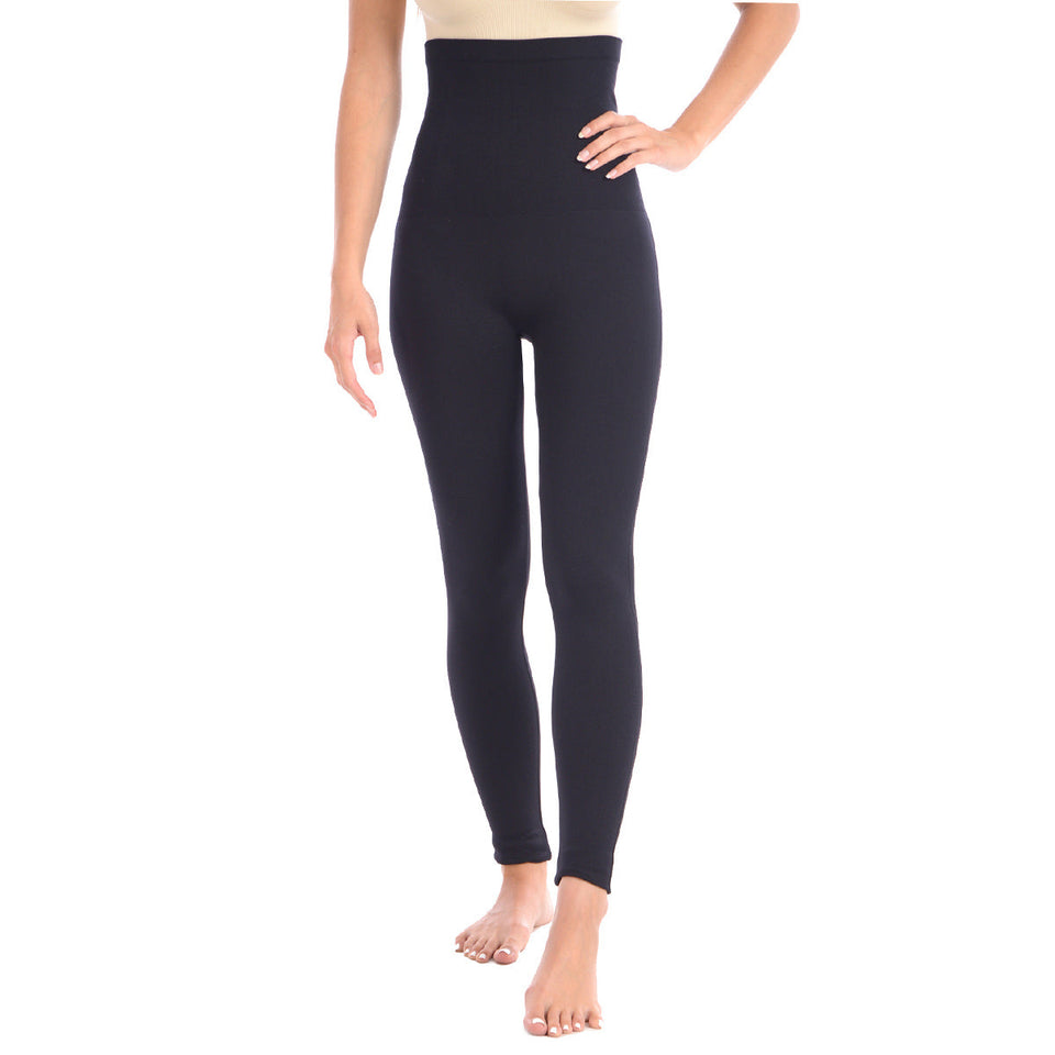 New Shaping Legging With Extra High 8" Waistband - Black